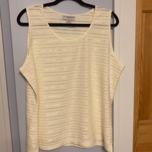 Sag Harbor Womens XL dressy sleeveless top